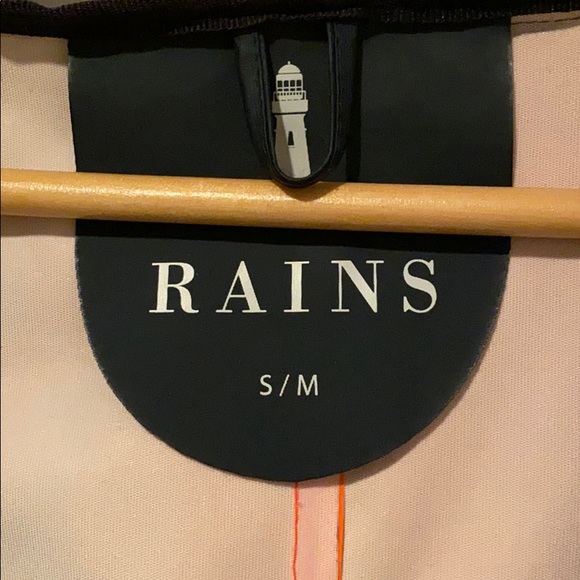 Rains navy/orange rain jacket - Picture 2 of 3